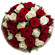 букет из красных и белых роз. Гонконг